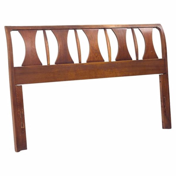 Kent Coffey Perspecta Mid Century Walnut and Rosewood Queen Headboard