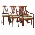 Kipp Stewart for Directional Mid Century Walnut Dining Chairs - Set of 6 | Mid Century Modern Furniture - Mid Century Furniture Chicago Kipp Stewart for Directional Mid Century Walnut Dining Chairs - Set of 6