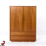 Mid Century Danish Teak Plinth Base Armoire | Mid Century Modern Furniture - Mid Century Furniture Chicago Mid Century Danish Teak Plinth Base Armoire