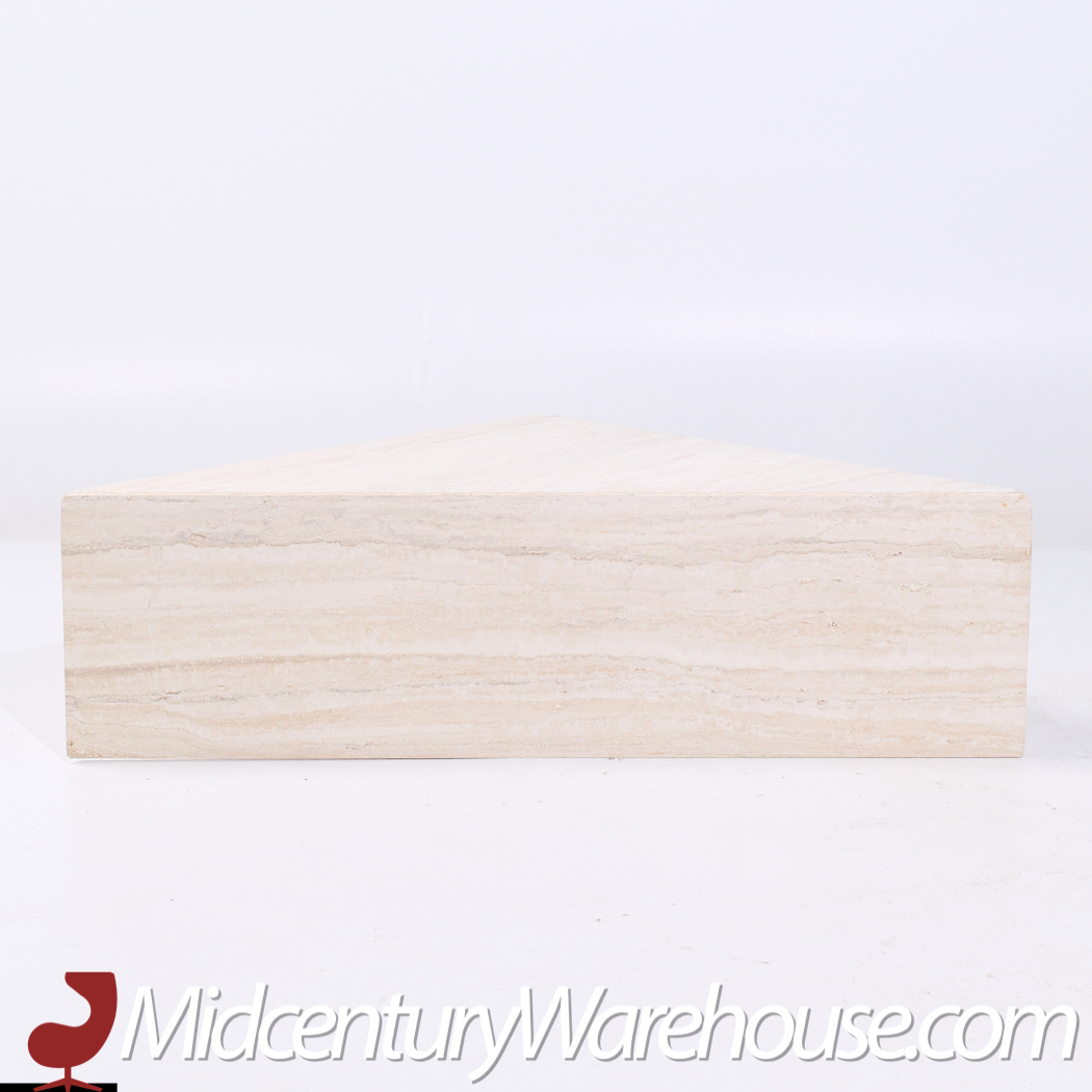 Mid Century Triangular Marble Coffee Table