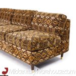 Milo Baughman Style Mid Century Walnut Sectional Sofa | Mid Century Modern Furniture - Mid Century Furniture Chicago Milo Baughman Style Mid Century Walnut Sectional Sofa