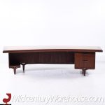 Monteverdi-young Signature Line Mid Century Walnut Boomerang Desk | Mid Century Modern Furniture - Mid Century Furniture Chicago Monteverdi-young Signature Line Mid Century Walnut Boomerang Desk