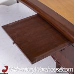 Monteverdi-young Signature Line Mid Century Walnut Boomerang Desk | Mid Century Modern Furniture - Mid Century Furniture Chicago Monteverdi-young Signature Line Mid Century Walnut Boomerang Desk