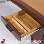 Monteverdi-young Signature Line Mid Century Walnut Boomerang Desk | Mid Century Modern Furniture - Mid Century Furniture Chicago Monteverdi-young Signature Line Mid Century Walnut Boomerang Desk