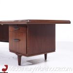 Monteverdi-young Signature Line Mid Century Walnut Boomerang Desk | Mid Century Modern Furniture - Mid Century Furniture Chicago Monteverdi-young Signature Line Mid Century Walnut Boomerang Desk