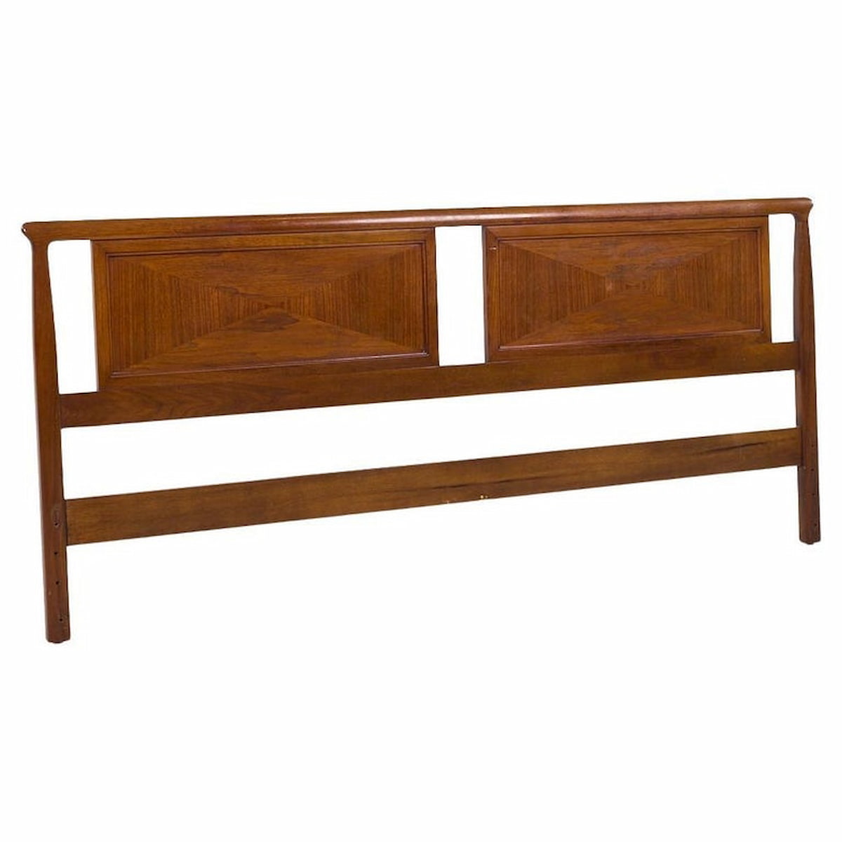 Mount Airy Janus Mid Century Walnut King Headboard