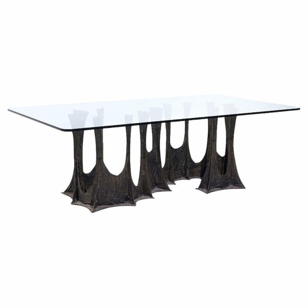 Paul Evans for Directional Pe-102 Mid Century Stalagmite Bronze Dining Table