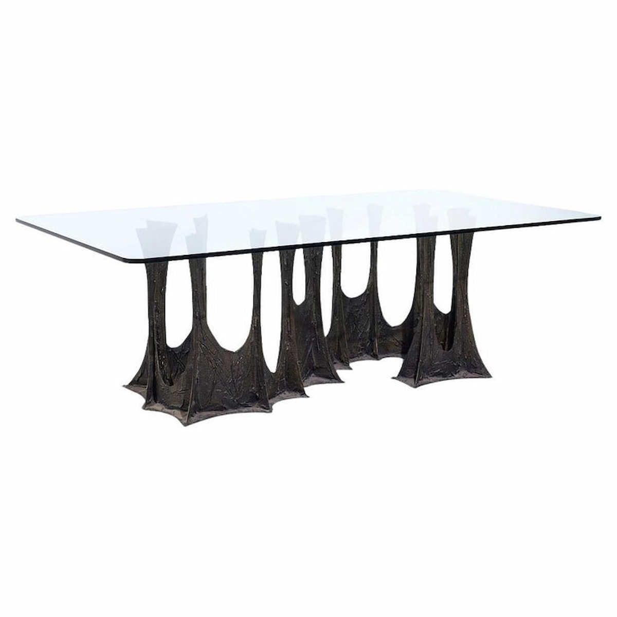 Paul Evans for Directional Pe-102 Mid Century Stalagmite Bronze Dining Table