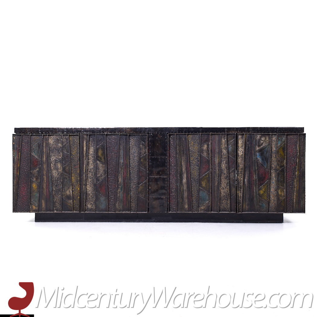 Paul Evans Mid Century Deep Relief Cabinet Credenza
