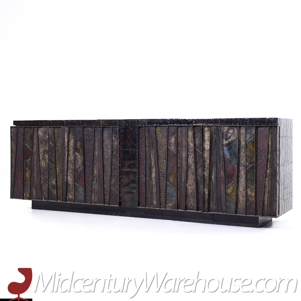Paul Evans Mid Century Deep Relief Cabinet Credenza
