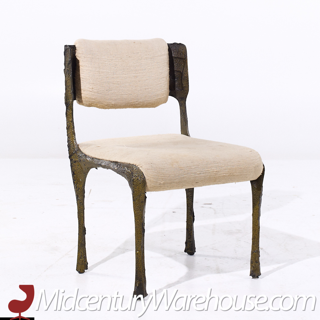 Paul Evans for Directional Pe-105/106 Mid Century Bronze Stalagmite Chairs - Set of 6