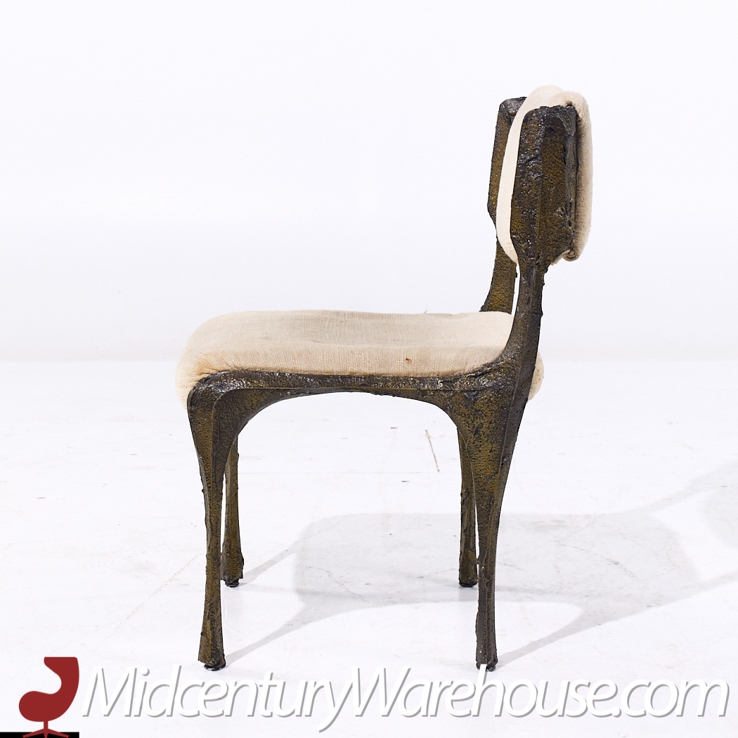 Paul Evans for Directional Pe-105/106 Mid Century Bronze Stalagmite Chairs - Set of 6