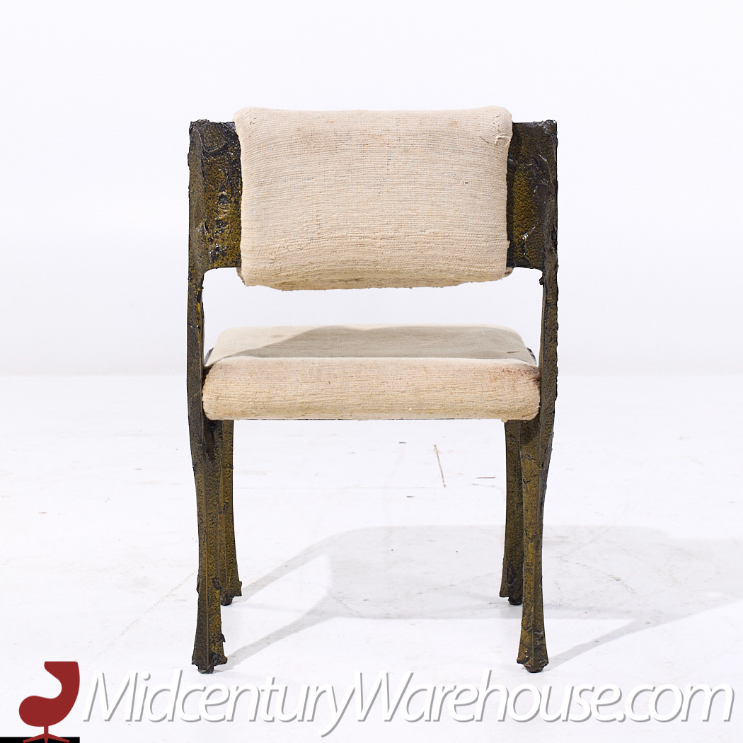 Paul Evans for Directional Pe-105/106 Mid Century Bronze Stalagmite Chairs - Set of 6