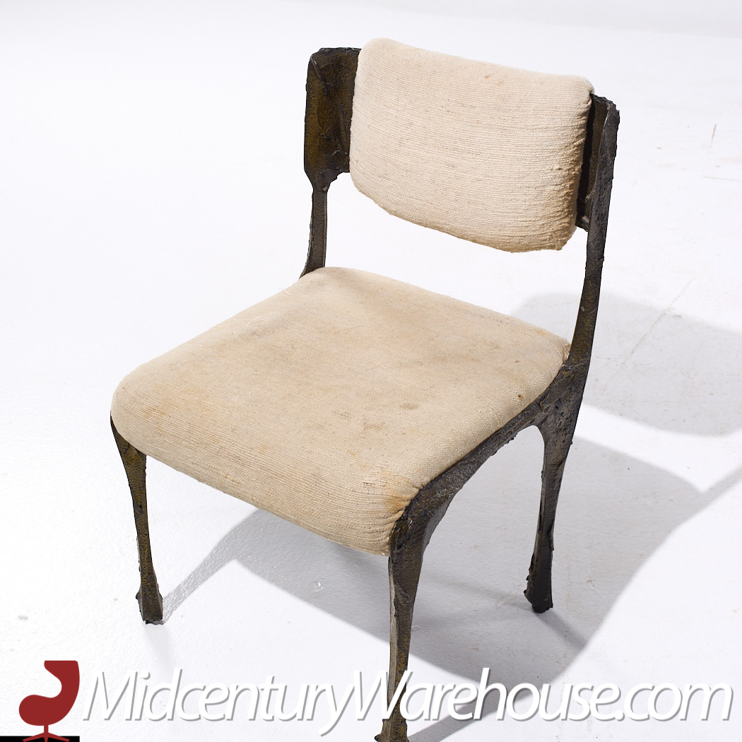 Paul Evans for Directional Pe-105/106 Mid Century Bronze Stalagmite Chairs - Set of 6