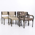 Paul Evans for Directional Pe-105/106 Mid Century Bronze Stalagmite Chairs - Set of 6 | Mid Century Modern Furniture - Mid Century Furniture Chicago Paul Evans for Directional Pe-105/106 Mid Century Bronze Stalagmite Chairs - Set of 6
