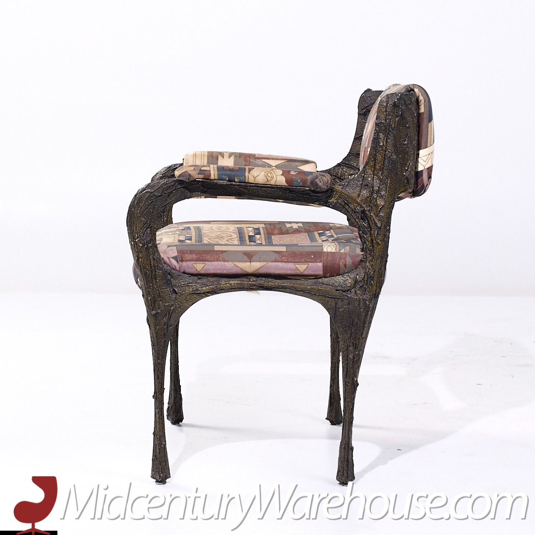 Paul Evans for Directional Pe-105/106 Mid Century Bronze Stalagmite Chairs - Set of 6