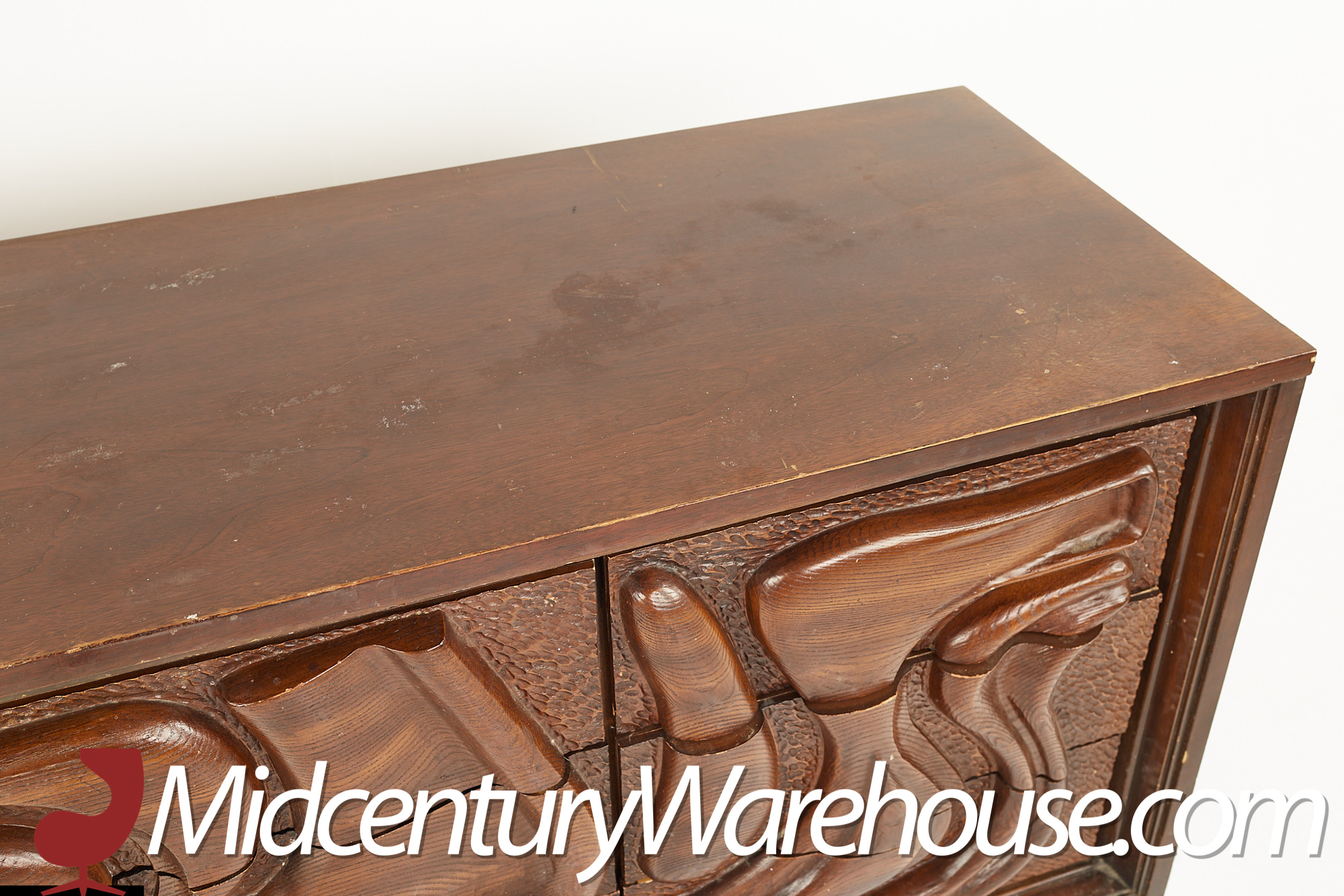 Witco Style Pulaski Oceanic Mid Century Oceanic Lowboy Dresser