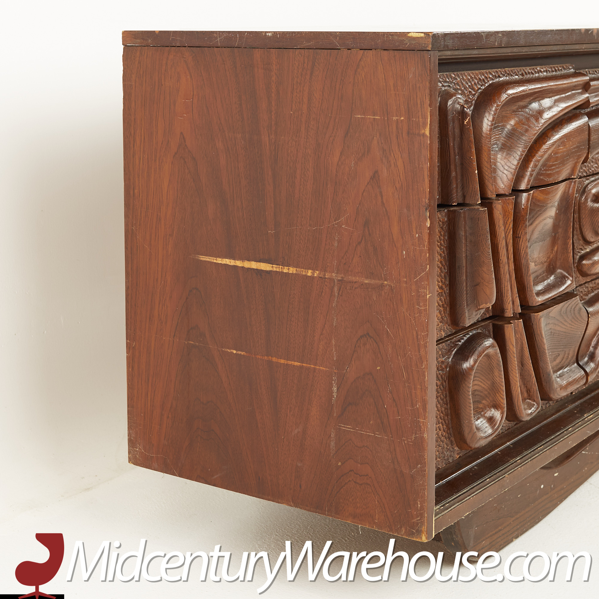 Witco Style Pulaski Oceanic Mid Century Oceanic Lowboy Dresser