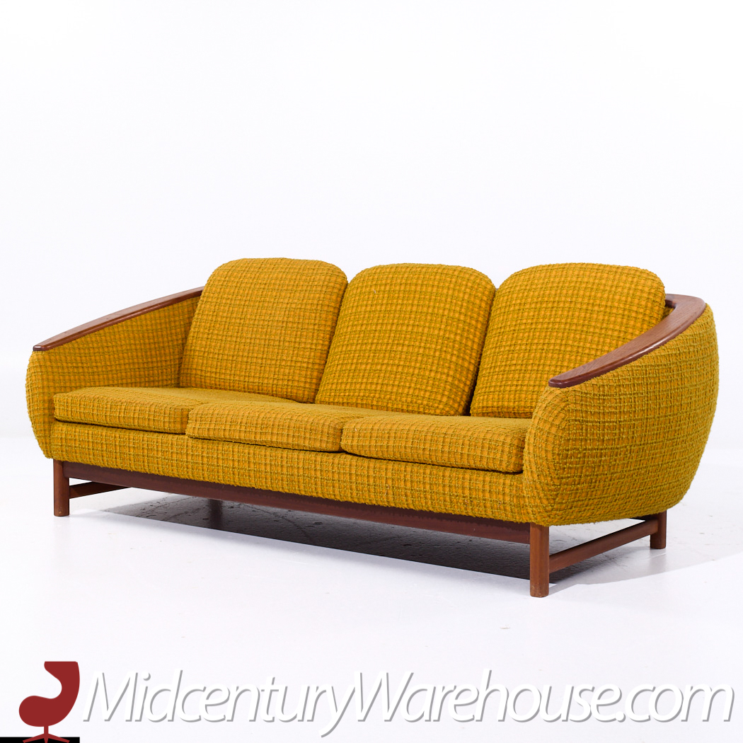 R Huber Mid Century Teak Sofa