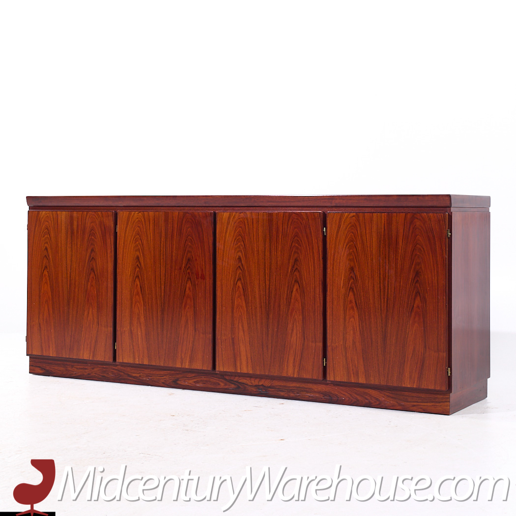 Skovby Mid Century Danish Rosewood Credenza and Hutch