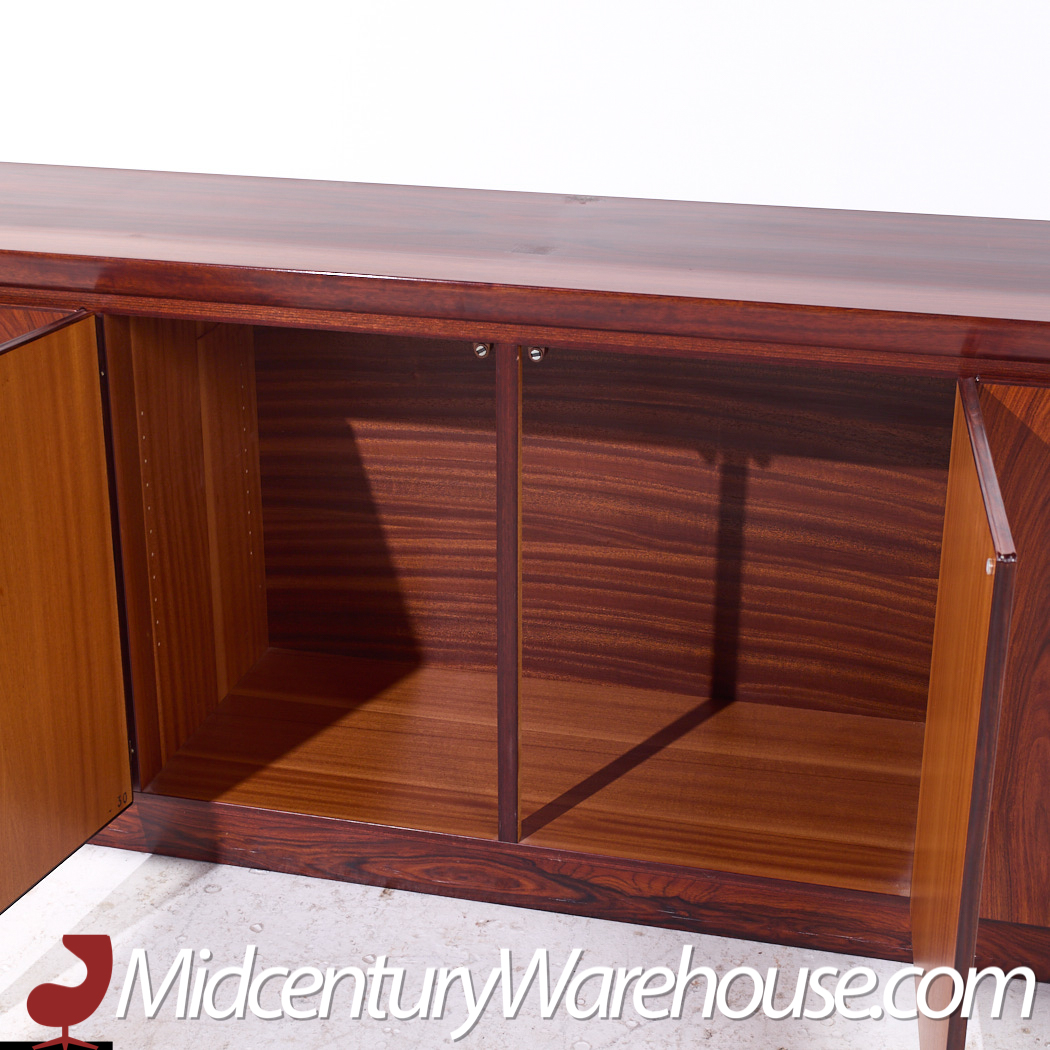 Skovby Mid Century Danish Rosewood Credenza and Hutch