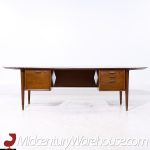 Standard Furniture Mid Century Walnut Boomerang Executive Desk | Mid Century Modern Furniture - Mid Century Furniture Chicago Standard Furniture Mid Century Walnut Boomerang Executive Desk