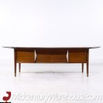 Standard Furniture Mid Century Walnut Boomerang Executive Desk | Mid Century Modern Furniture - Mid Century Furniture Chicago Standard Furniture Mid Century Walnut Boomerang Executive Desk
