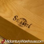Standard Furniture Mid Century Walnut Boomerang Executive Desk | Mid Century Modern Furniture - Mid Century Furniture Chicago Standard Furniture Mid Century Walnut Boomerang Executive Desk