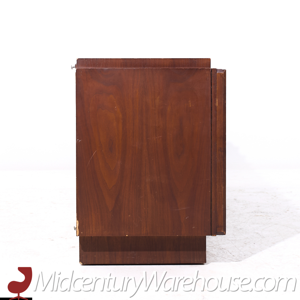 Tobago Brutalist Mid Century Walnut Lowboy Dresser