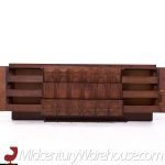 Tobago Brutalist Mid Century Walnut Lowboy Dresser | Mid Century Modern Furniture - Mid Century Furniture Chicago Tobago Brutalist Mid Century Walnut Lowboy Dresser