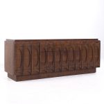 Tobago Brutalist Mid Century Walnut Lowboy Dresser | Mid Century Modern Furniture - Mid Century Furniture Chicago Tobago Brutalist Mid Century Walnut Lowboy Dresser
