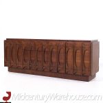 Tobago Brutalist Mid Century Walnut Lowboy Dresser | Mid Century Modern Furniture - Mid Century Furniture Chicago Tobago Brutalist Mid Century Walnut Lowboy Dresser