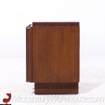 Tobago Brutalist Mid Century Walnut Nightstands - Pair | Mid Century Modern Furniture - Mid Century Furniture Chicago Tobago Brutalist Mid Century Walnut Nightstands - Pair