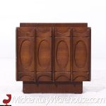Tobago Brutalist Mid Century Walnut Nightstands - Pair | Mid Century Modern Furniture - Mid Century Furniture Chicago Tobago Brutalist Mid Century Walnut Nightstands - Pair