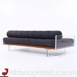 Vladimir Kagan for Holly Hunt Mid Century Lucite Roll Back Daybed Sofa | Mid Century Modern Furniture - Mid Century Furniture Chicago Vladimir Kagan for Holly Hunt Mid Century Lucite Roll Back Daybed Sofa