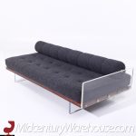 Vladimir Kagan for Holly Hunt Mid Century Lucite Roll Back Daybed Sofa | Mid Century Modern Furniture - Mid Century Furniture Chicago Vladimir Kagan for Holly Hunt Mid Century Lucite Roll Back Daybed Sofa