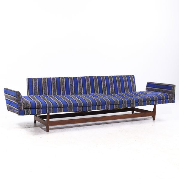Adrian Pearsall for Craft Associates Mid Century Walnut Gondola Sofa