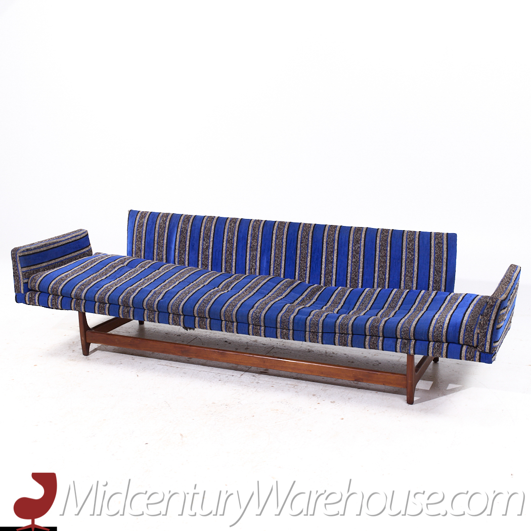 Adrian Pearsall for Craft Associates Mid Century Walnut Gondola Sofa