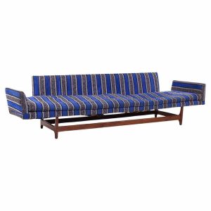 Adrian Pearsall for Craft Associates Mid Century Walnut Gondola Sofa