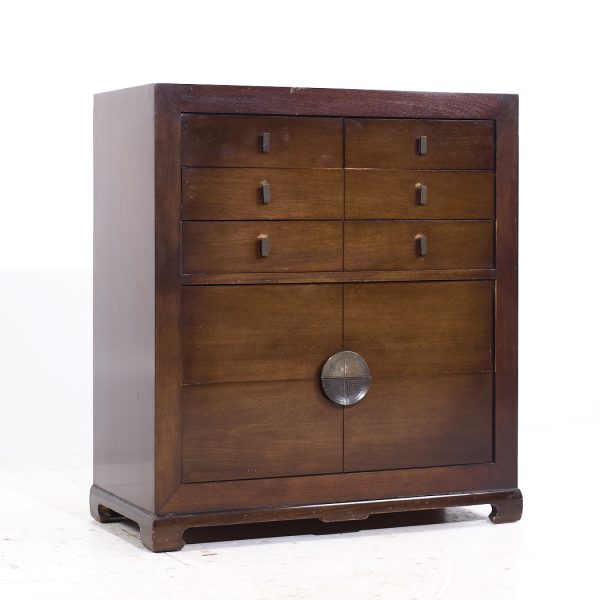 Albert of Shelbyville Mid Century Mahogany Chest Highboy Dresser