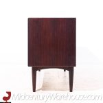 Bernhard Pedersen Mid Century Danish Rosewood Tambour Door Credenza and Hutch | Mid Century Modern Furniture - Mid Century Furniture Chicago Bernhard Pedersen Mid Century Danish Rosewood Tambour Door Credenza and Hutch