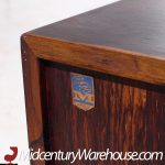 Bernhard Pedersen Mid Century Danish Rosewood Tambour Door Credenza and Hutch | Mid Century Modern Furniture - Mid Century Furniture Chicago Bernhard Pedersen Mid Century Danish Rosewood Tambour Door Credenza and Hutch