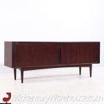 Bernhard Pedersen Mid Century Danish Rosewood Tambour Door Credenza and Hutch | Mid Century Modern Furniture - Mid Century Furniture Chicago Bernhard Pedersen Mid Century Danish Rosewood Tambour Door Credenza and Hutch