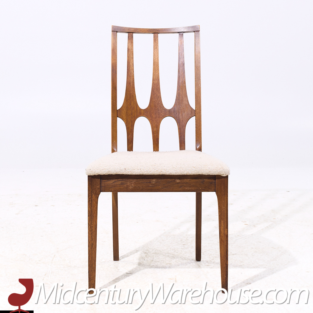 Broyhill Brasilia Mid Century Walnut Dining Chairs - Set of 6