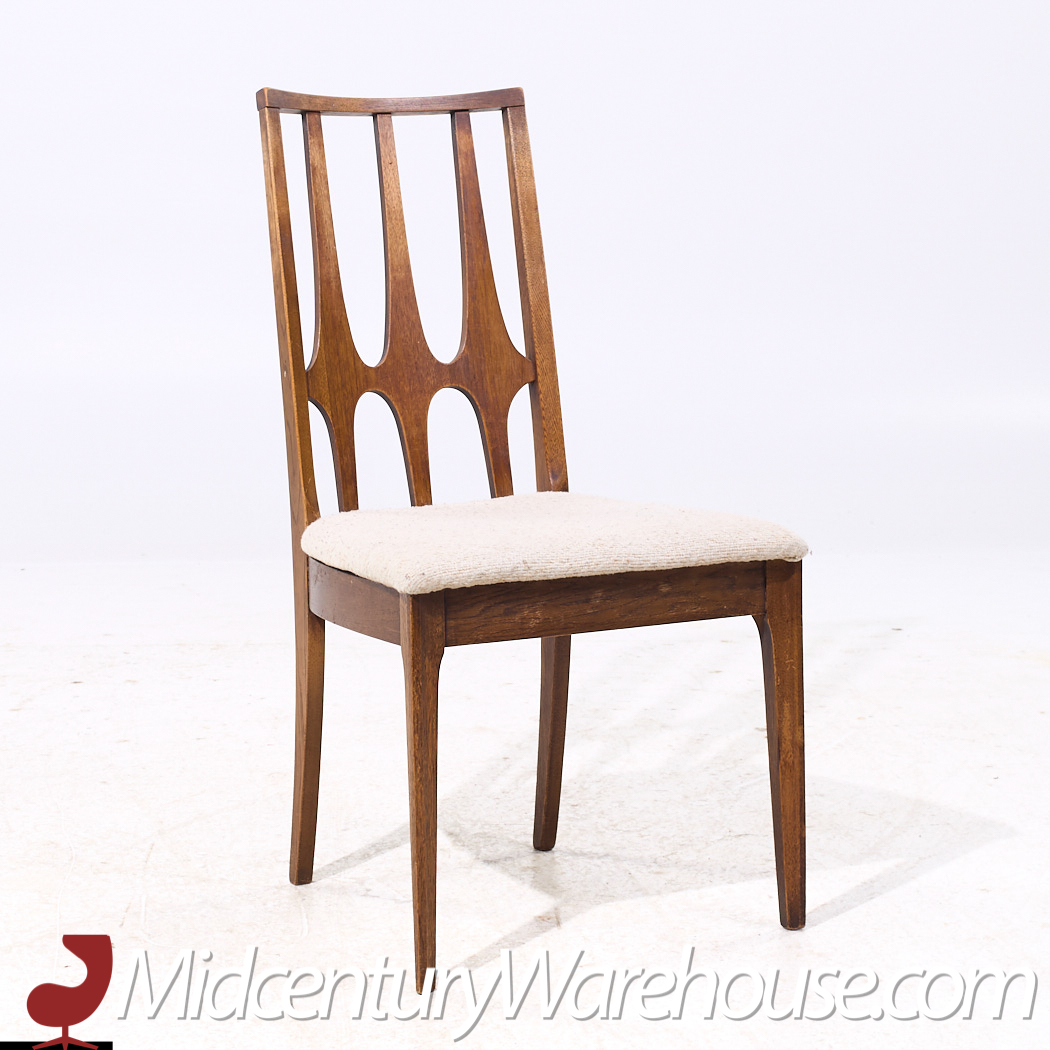 Broyhill Brasilia Mid Century Walnut Dining Chairs - Set of 6