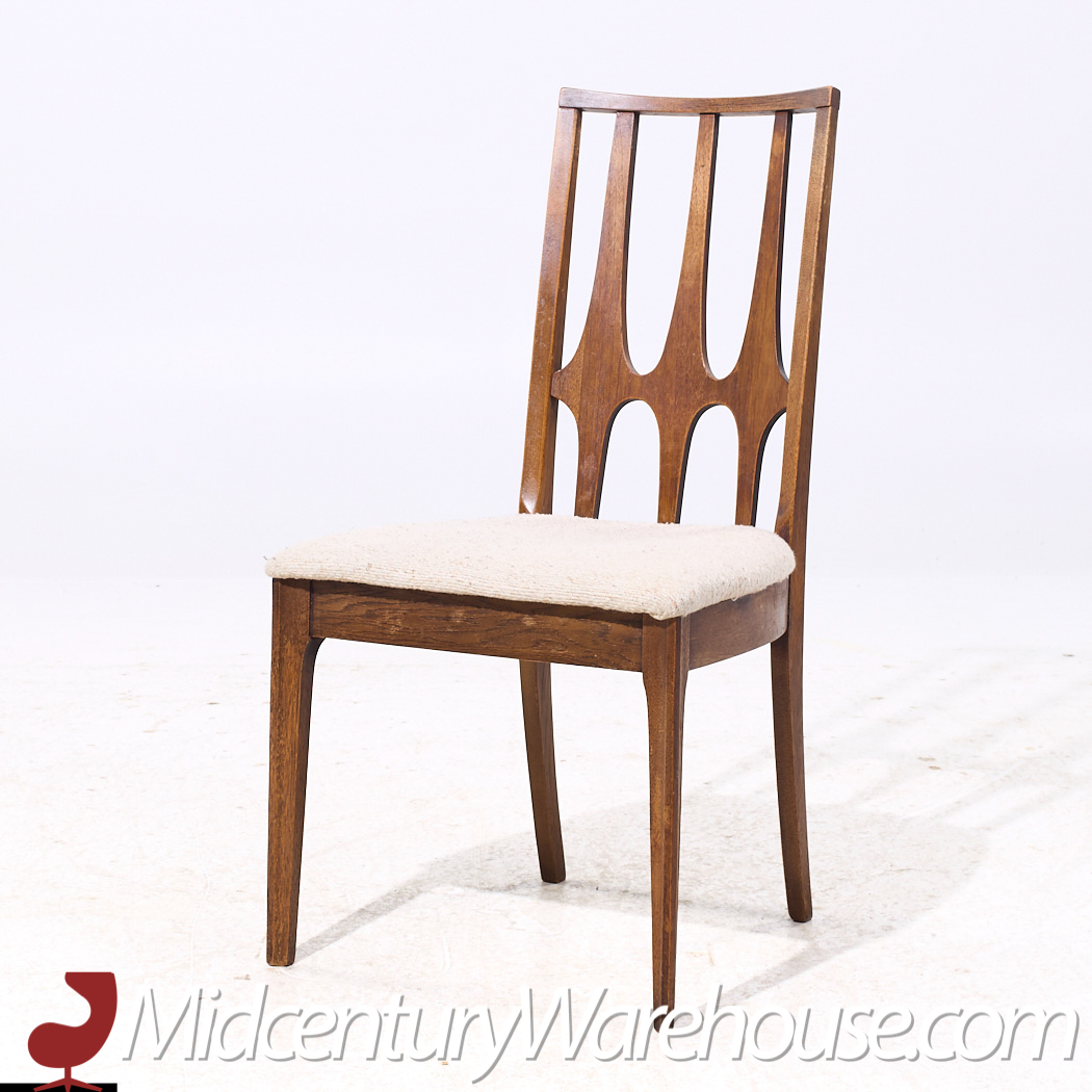 Broyhill Brasilia Mid Century Walnut Dining Chairs - Set of 6