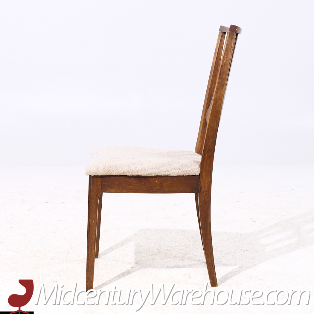 Broyhill Brasilia Mid Century Walnut Dining Chairs - Set of 6