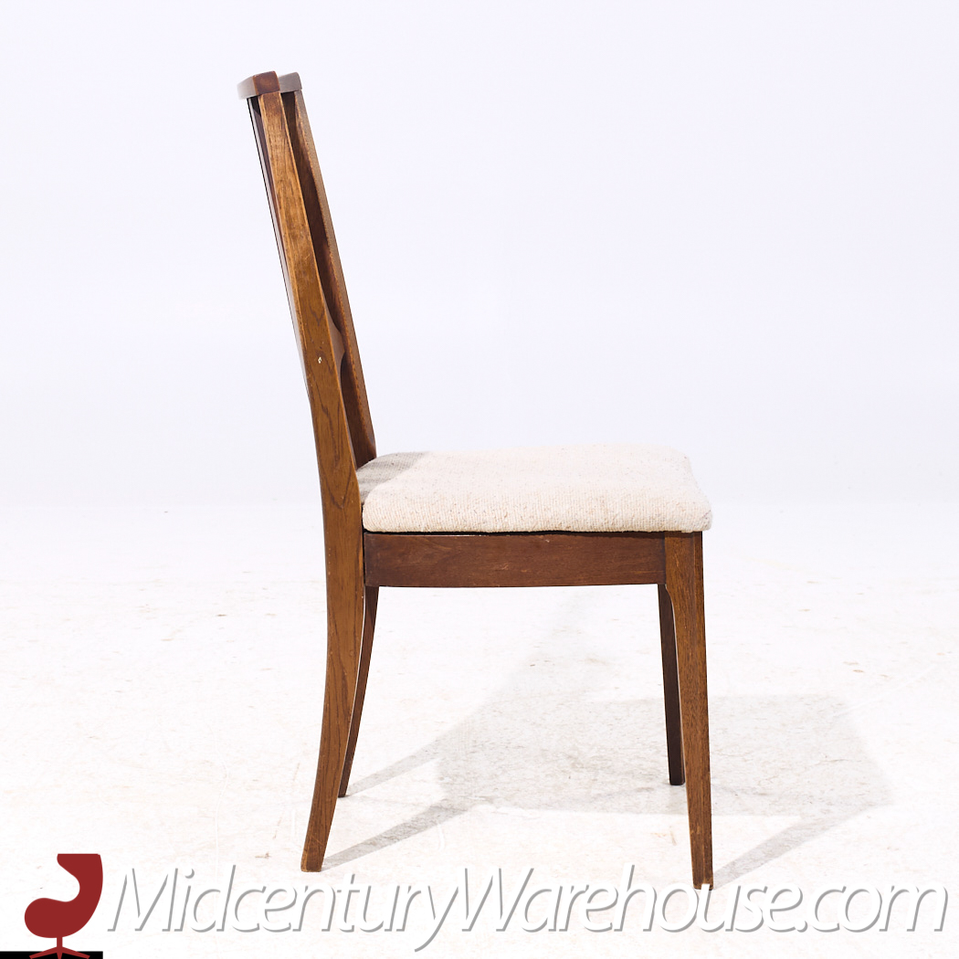 Broyhill Brasilia Mid Century Walnut Dining Chairs - Set of 6