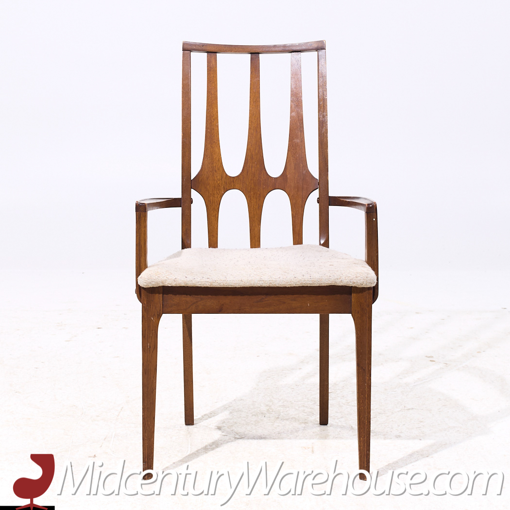 Broyhill Brasilia Mid Century Walnut Dining Chairs - Set of 6