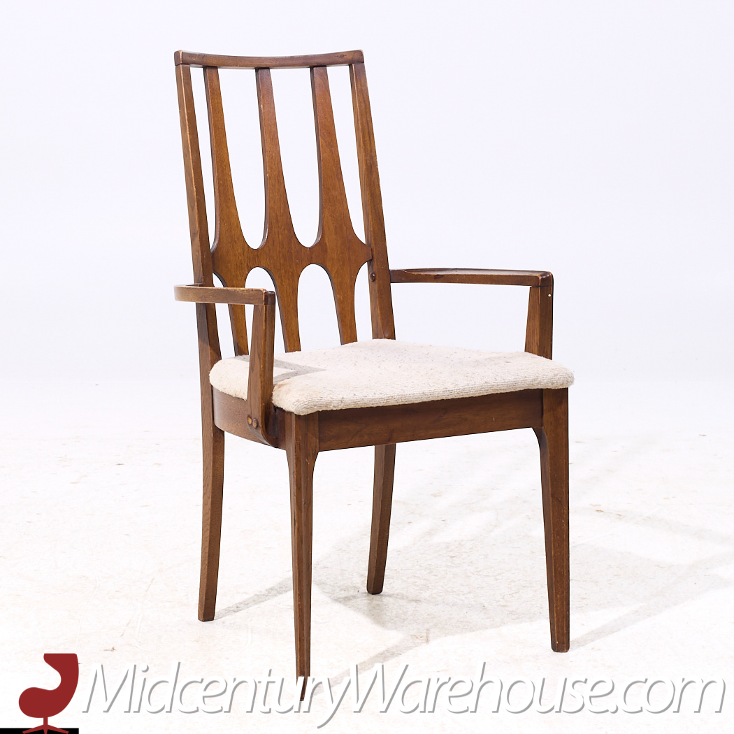 Broyhill Brasilia Mid Century Walnut Dining Chairs - Set of 6